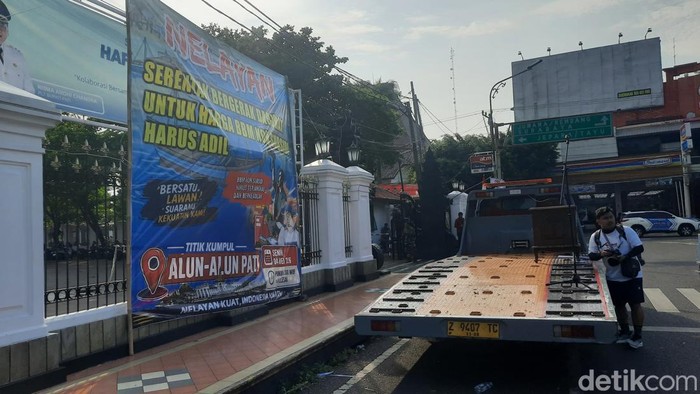 Suasana di depan Alun-alun Pati, Senin (4/5/2026).