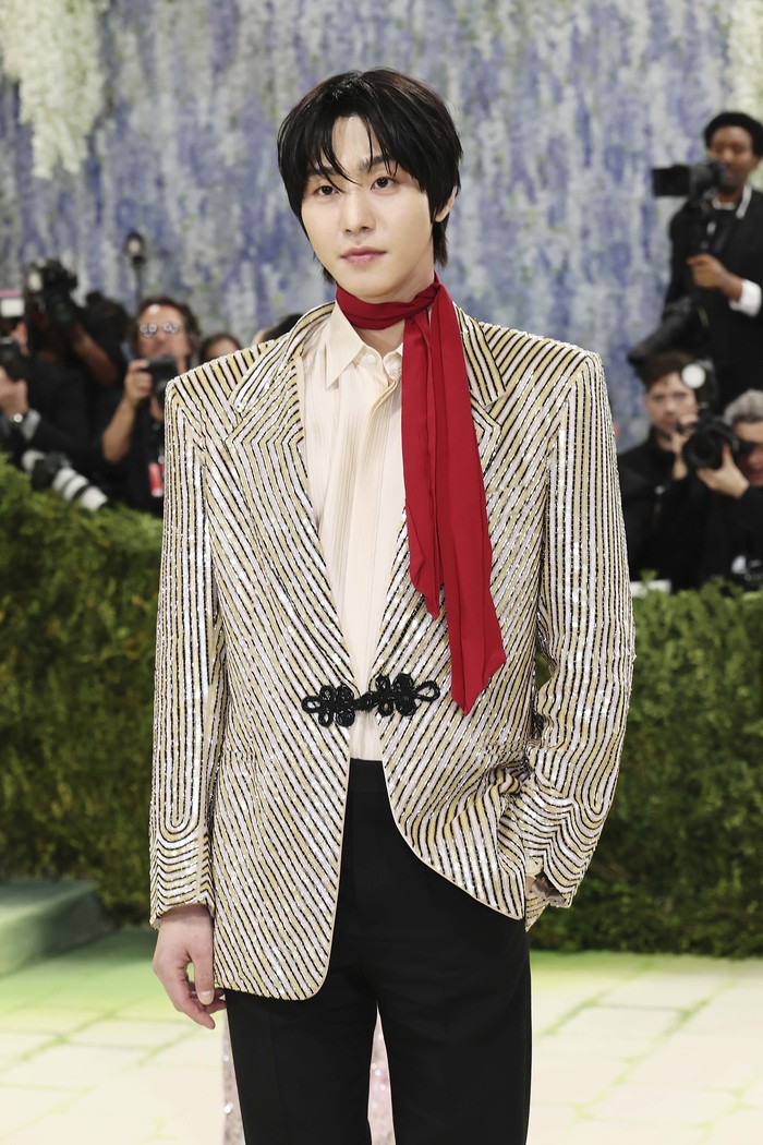 NEW YORK, NEW YORK - MAY 04: Ahn Hyo-seop attends the 2026 Met Gala celebrating 