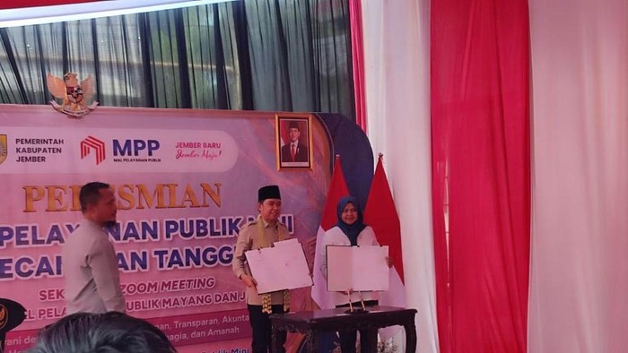 Bupati Jember Gus Fawait meresmikan MPP Mini di Kecamatan Tanggul