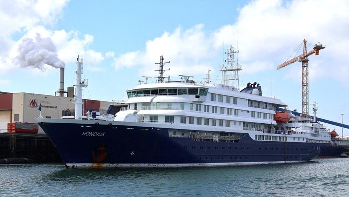 An archive image of the cruise ship Hondius, in Vlissingen, Netherlands May 17, 2025. The MV Hondius, a Netherlands-based cruise ship, was hit by a suspected outbreak of hantavirus, authorities and media reports said on May 3, 2026.  IMAGE OBTAINED B