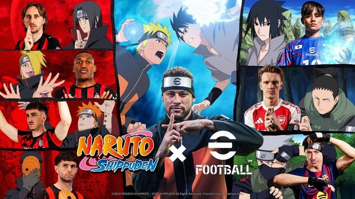 Konami resmi menjalin kerja sama terbarunya untuk game sepakbola mereka, eFootball, dengan anime kondang berjudul Naruto Shippuden. Beragam konten menarik pun siap memanjakan mata gamer.