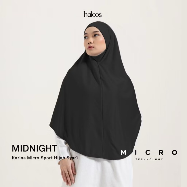 Hijab Olahraga Inner dan Penutup Dagu dari Haloos