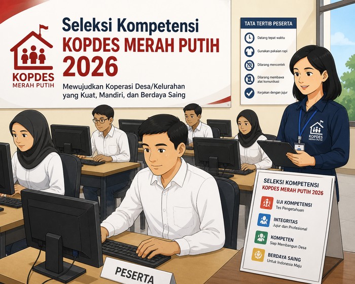 Ilustrasi Seleksi Kompetensi Kopdes Merah Putih