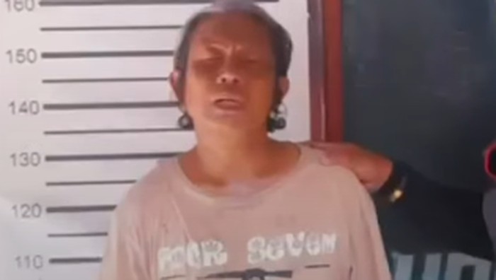 Jukir PD Parkir Makassar, Herman saat berada di kantor polisi.