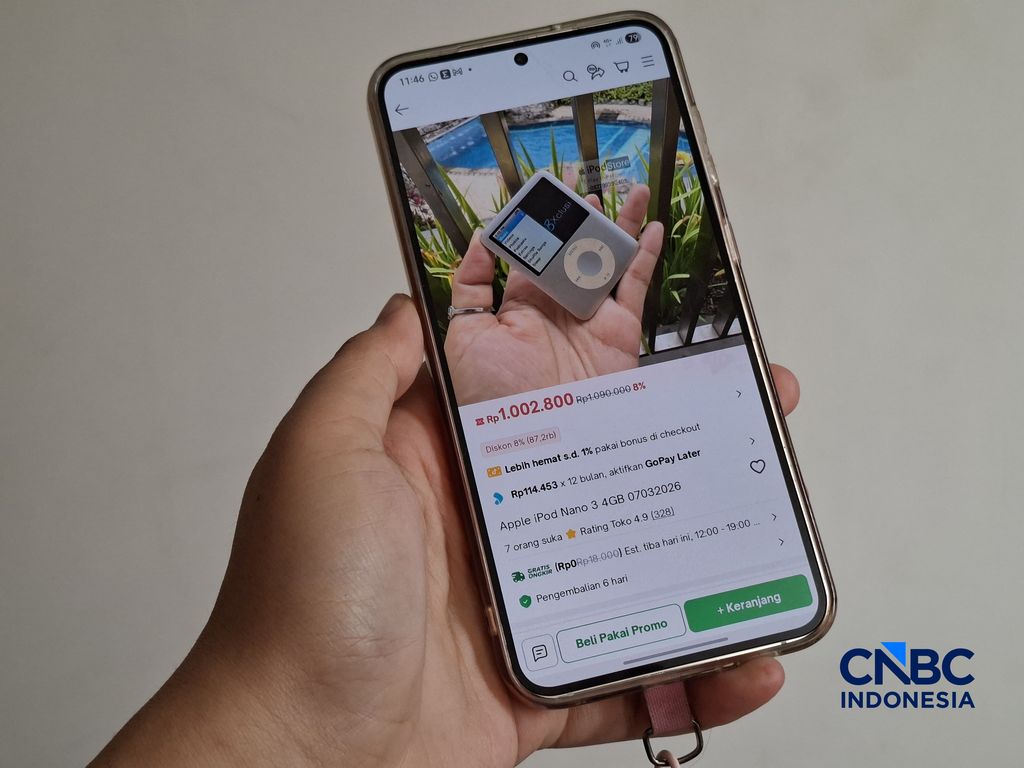 Masih Diburu, iPod Jadul Ramai di E-Commerce Harga Mulai Rp1 Jutaan. (CNBC Indonesia/Intan Rakhmayanti Dewi )