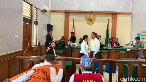 Pasangan kekasih divonis 1,5 tahun penjara gegara pakai sabu di PN Denpasar, Selasa (5/5/2026).
