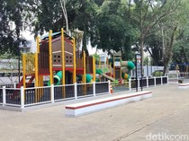 Baru Direvitalisasi Rp 5 M, Playground Alun-alun Malang Sudah Rusak