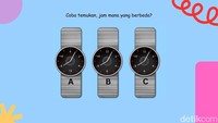 Sekarang fokus ke gambar jam. Coba tebak, mana jam tangan yang berbeda? (Foto: detikHealth/Daffa Ghazan Pradipta)