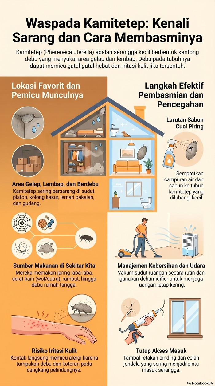 Serangga kamitetep (Phereoeca uterella)