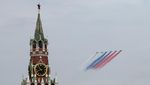 Jet Rusia Warnai Langit Moskow Jelang Parade Kemenangan