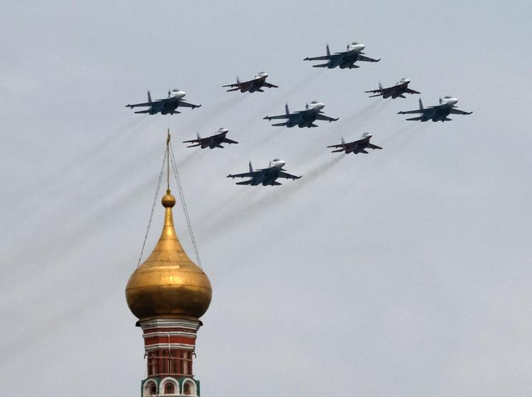 Jet Rusia Warnai Langit Moskow Jelang Parade Kemenangan