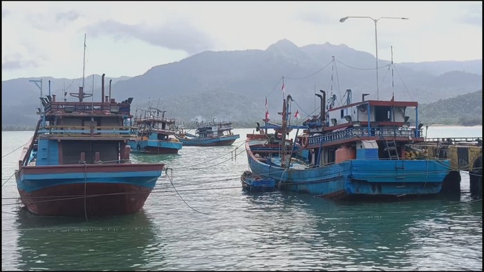 Kapal nelayan di Trenggalek