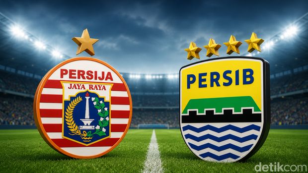 Logo Persija Jakarta vs Persib Bandung.