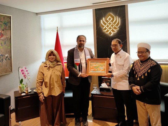 Menbud Fadli Zon bertemu delegasi Palestina (dok. Istimewa)
