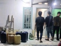 Polisi Amankan Ratusan Liter BBM Diduga Oplosan di Kontrakan Bengkulu