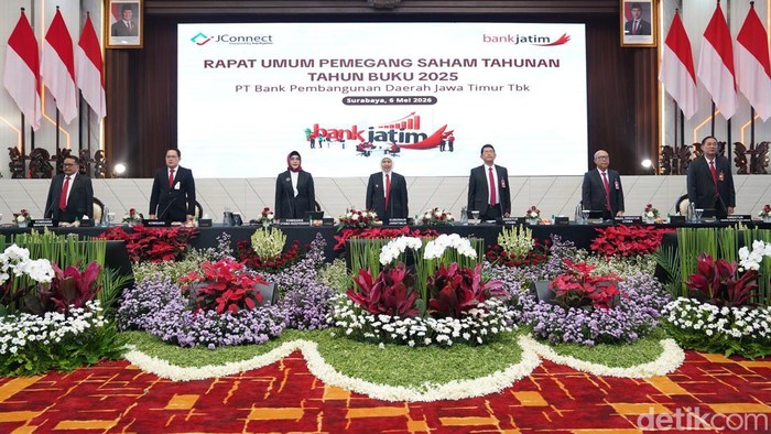 Rapat Umum Pemegang Saham (RUPS) Tahunan PT Bank Pembangunan Daerah Jawa Timur Tbk (Bank Jatim) Tahun Buku 2025.