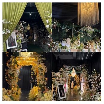 Sulap gang sempit di Bandung jadi pelaminan mewah. Meski lahan terbatas, dekorasi estetis ini tuai pujian karena tampil elegan bak hotel.