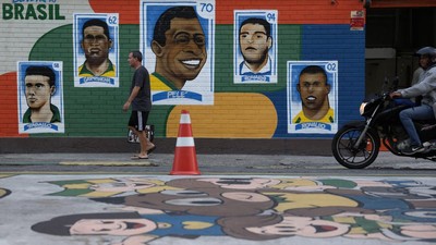 Tradisi Mural Piala Dunia Hidupkan Jalanan Rio
