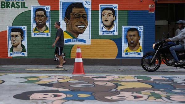 Tradisi Mural Piala Dunia Hidupkan Jalanan Rio