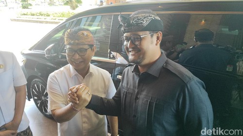 Adi Arnawa dan Gus Bota kompak berjabat untuk dua periode di Badung. (Agus Eka/detikBali)