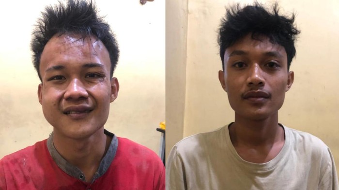 Dua tampang pelaku begal di Lampung