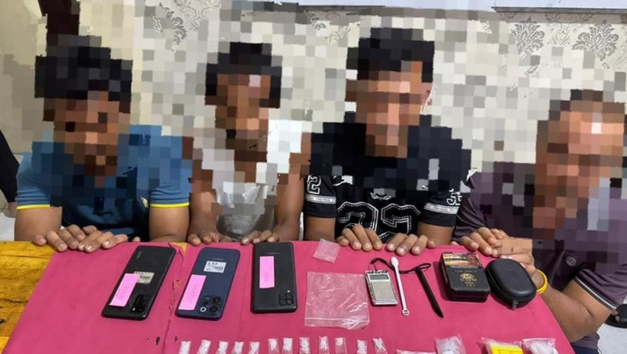 Foto: Kades di Siak ditangkap bersama 3 jaringan narkoba (Dok Polres Siak)