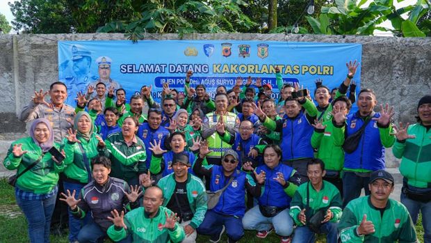 Kakorlantas Rangkul Komunitas Ojol Bogor