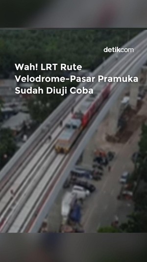 Video: Uji Coba LRT Rute Velodrome-Pasar Pramuka