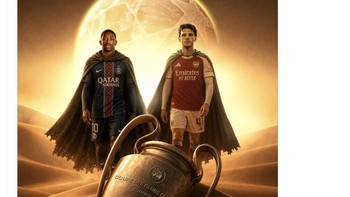 Siapa yang akan juara, PSG atau Arsenal? Foto: X.com