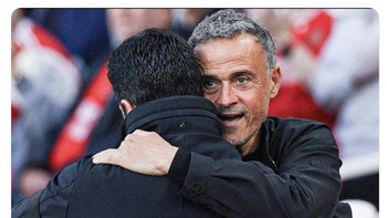 PSG punya daya serang terbaik dan Arsenal memiliki pertahanan terkuat di Liga Champions musim ini. Foto: X.com