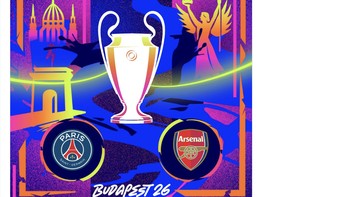 Akun resmi UEFA Champions League mengumumkan final antara PSG dan Arsenal. Foto: X.com