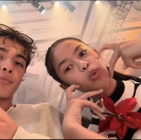 Momen keakraban dengan Olla dan Aleena juga dibagikan Tristan ke akun Instagramnya. two princesses, one fashion show, tulis Tristan dalam unggahannya. Foto: Instagram/@tristan_molina