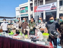 Barang Bukti Kejahatan Sabu hingga Senpi di Ponorogo Dihancurkan Kejari