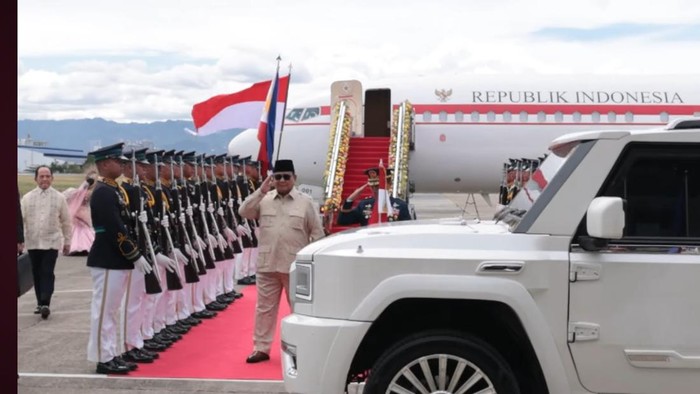 Prabowo Tiba di Filipina, Lanjut Naik Maung ke Venue KTT ASEAN