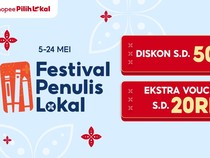 Shopee Festival Penulis Lokal 2026 Hadirkan Promo Spesial, Ini Detailnya