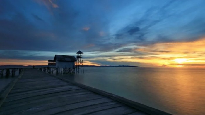 Suasana sunset di Pulau Bira-Birahan