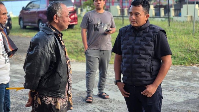 Tampang AS pemerkosa santriwati di Pati saat ditangkap polisi.