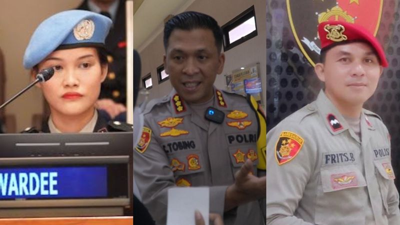 Brigadir Renita, Kombes Christian Tobing dan Aipda Frits Bidara