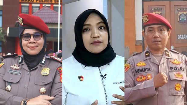 AKP Siti Elminawati, AKBP Ema Rahmawati dan Ipda Kadek Sumerta