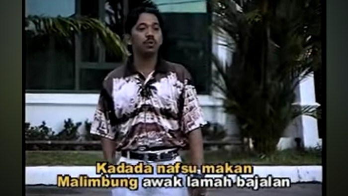 Video klip lagu Batimung - Nanang Irwan. (Tangkapan layar YouTube aam danau)