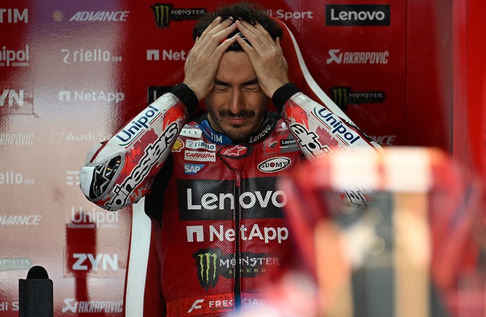 JEREZ DE LA FRONTERA, SPAIN - APRIL 27: Francesco Bagnaia of Ducati Lenovo Team is seen during the official Jerez MotoGP test during the 2026 Spanish Grand Prix (Gran Premio de Espana), the fourth round of the MotoGP World Championship, at the 4.42-k