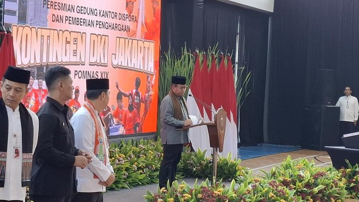 Gubernur DKI Jakarta, Pramono Anung meresmikan Gedung Dinas Pemuda dan Olahraga (Dispora) DKI Jakarta di kawasan Jatinegara, Jakarta Timur