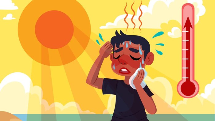 Ilustrasi Cuaca Akhir-akhir Ini Panas Sekali