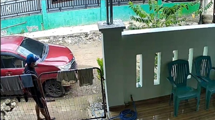 Maling bermobil bobol rumah warga di Sudiang Makassar.