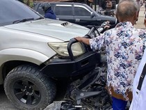 Sopir Hilux di Labuhanbatu Diduga Ugal-ugalan Tabrak 2 Motor, 1 Orang Tewas