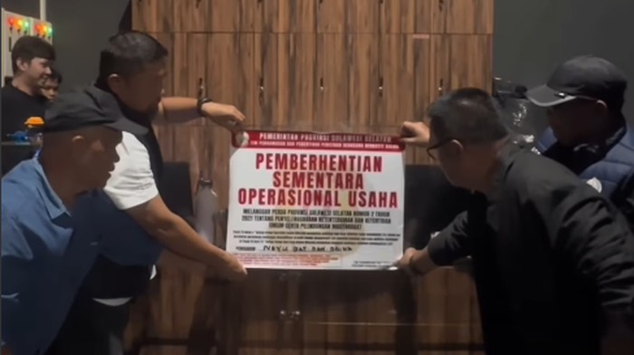 Noyu Eat and Drink Makassar disegel Satpol PP.