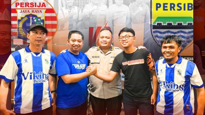 Pernyataan sikap suporter viking Borneo dan Bobotoh tidak akan hadir ke laga Persija Jakarta dan Persib Bandung di Segiri tanggal 10 Mei 2026 mendatang. (dok. Polresta Samarinda)