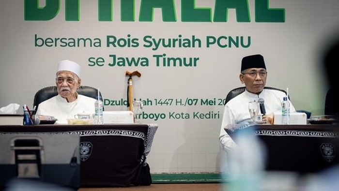 Rois Syuriyah Pengurus Cabang Nahdlatul Ulama (PCNU) se-Jatim menggelar forum Halalbihalal di Pondok Pesantren Lirboyo, Kediri.