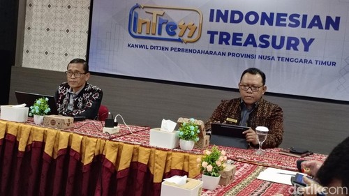 Suasana jumpa pers, yang berlangsung di Kantor DJPb NTT, Kupang (7/5/2026). Simon Selly/detikBali