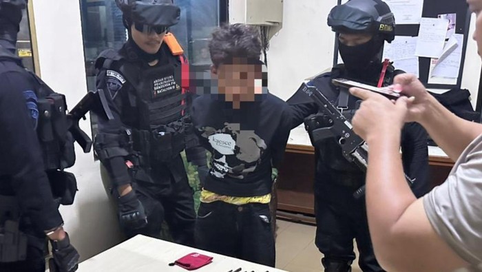 Brimob amankan pencuri motor saat patroli malam di Bekasi